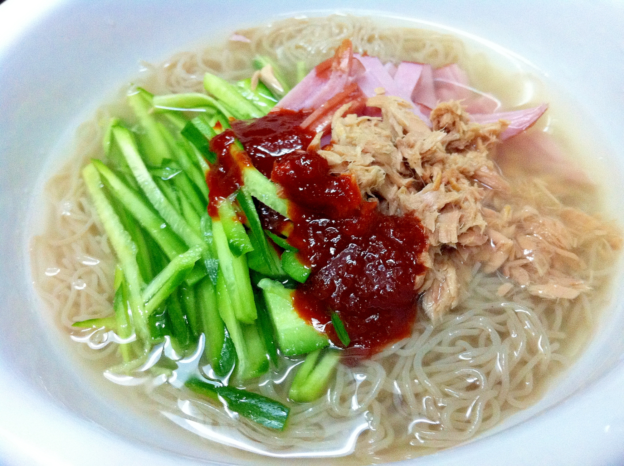 シーチキン入り★お手軽冷麺