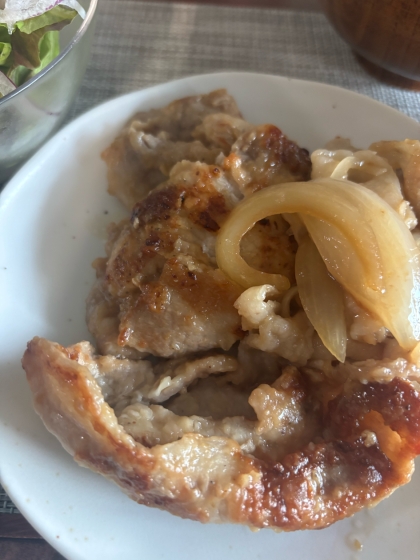 ほんのり甘め♪豚肉の生姜焼き^_^