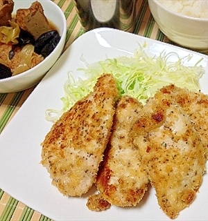 ひとのお手柄ひとりじめ アレで簡単チキンカツレツ レシピ・作り方 by