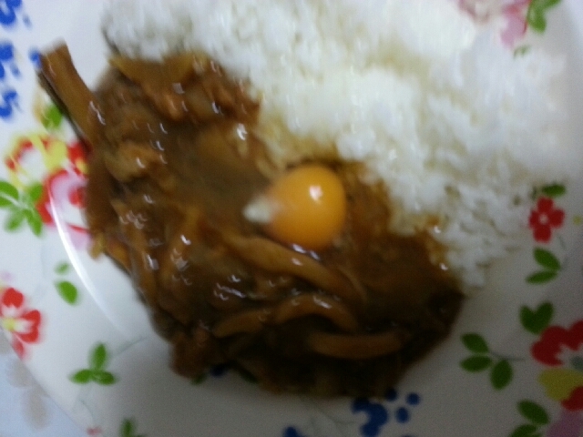 しめじ、れんこんカレー