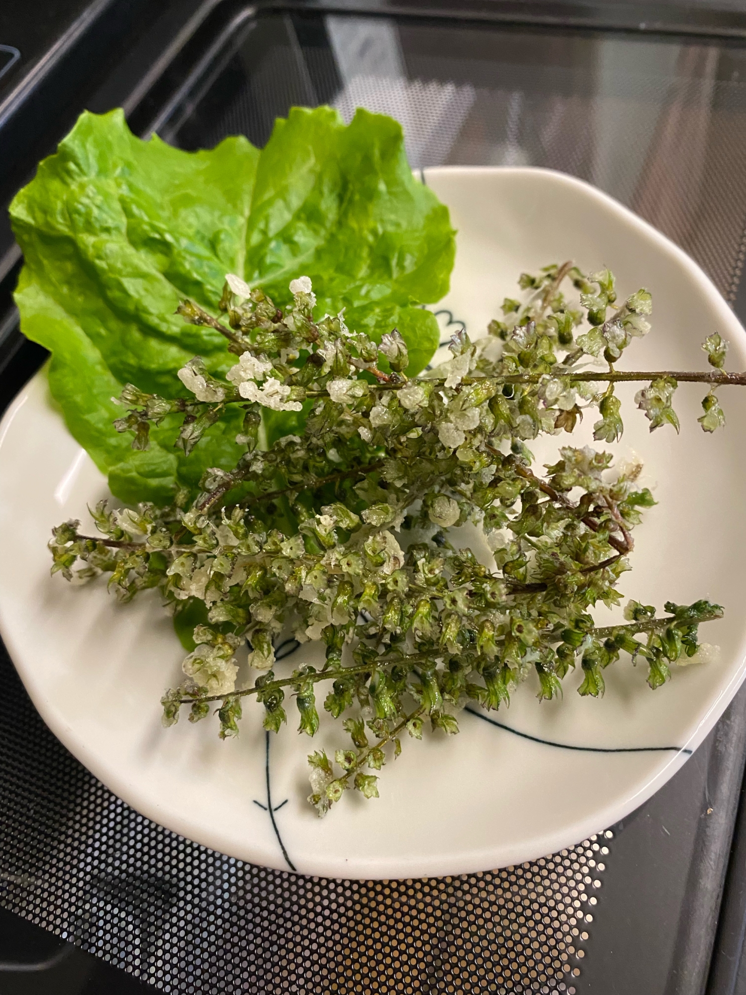 少量の油で❣️シソの実の天ぷら