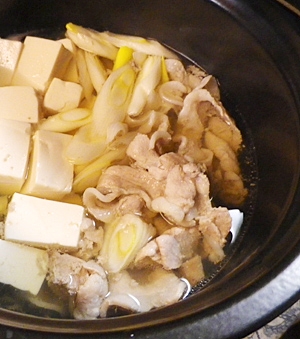 豚モモ豆腐鍋