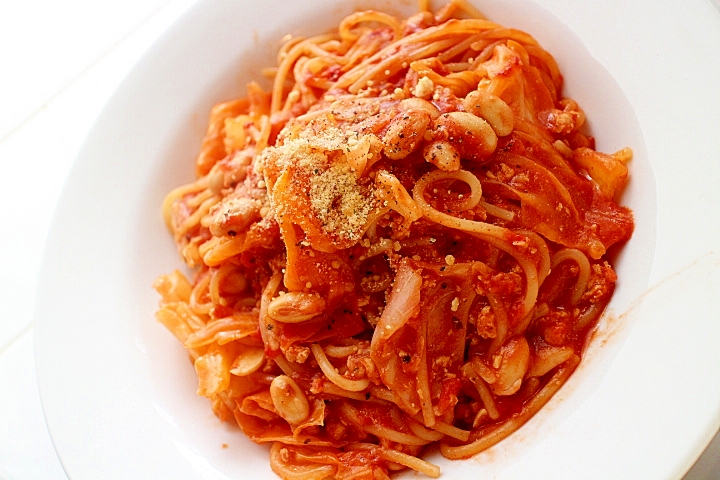 フライパン1つで作るトマトソースのヘルシーパスタ レシピ 作り方 By Seika A 楽天レシピ フライパン1つで作るトマトソースのヘルシーパスタ レシピ 作り方 By Seika A 楽天レシピ