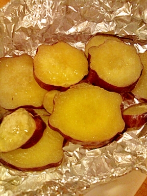 オーブントースターでホクホク さつま芋のホイル焼き レシピ 作り方 By Healthy Loghouse 楽天レシピ