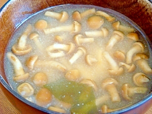 我が家の味噌汁★豆腐とわかめとなめこ