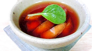 柿と紅茶のゼリー