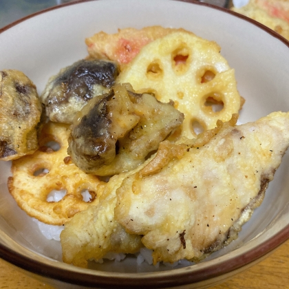 天丼にかけました！美味しかったです