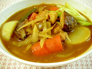 ゴボウたっぷり 根菜スープカレー レシピ 作り方 By エゾモモンガさん 楽天レシピ