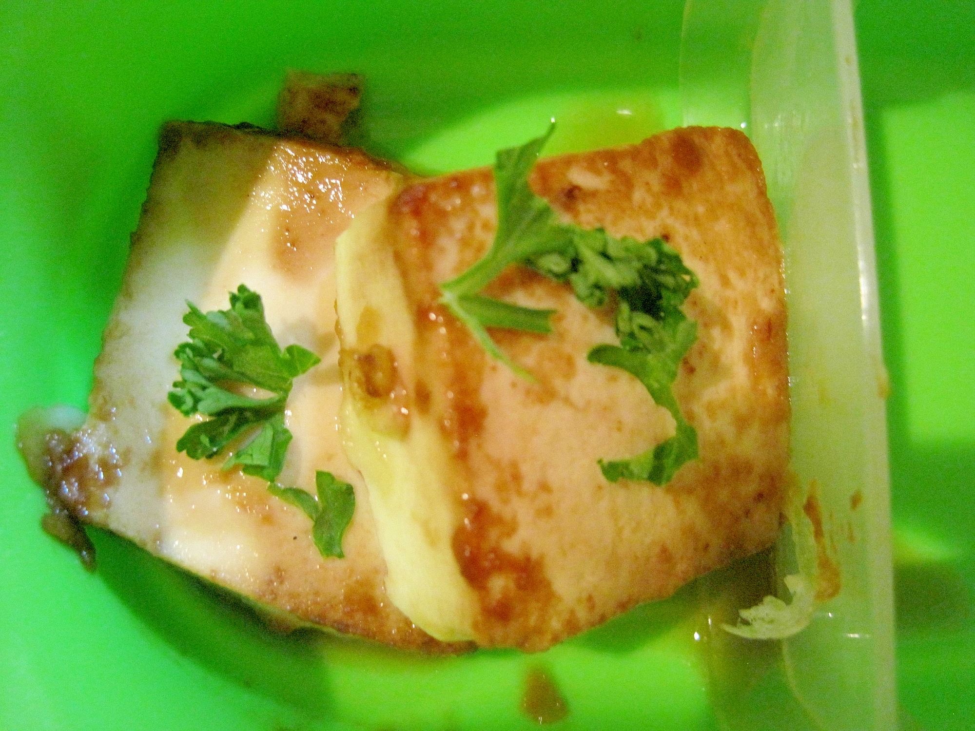 豆腐のパセリステーキ