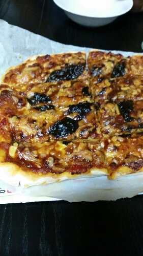 簡単なのにしっかりピザでおいしかったです！＼(^-^)／