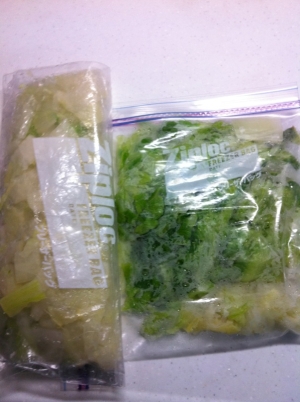 白菜の保存方法～茹でて冷凍～