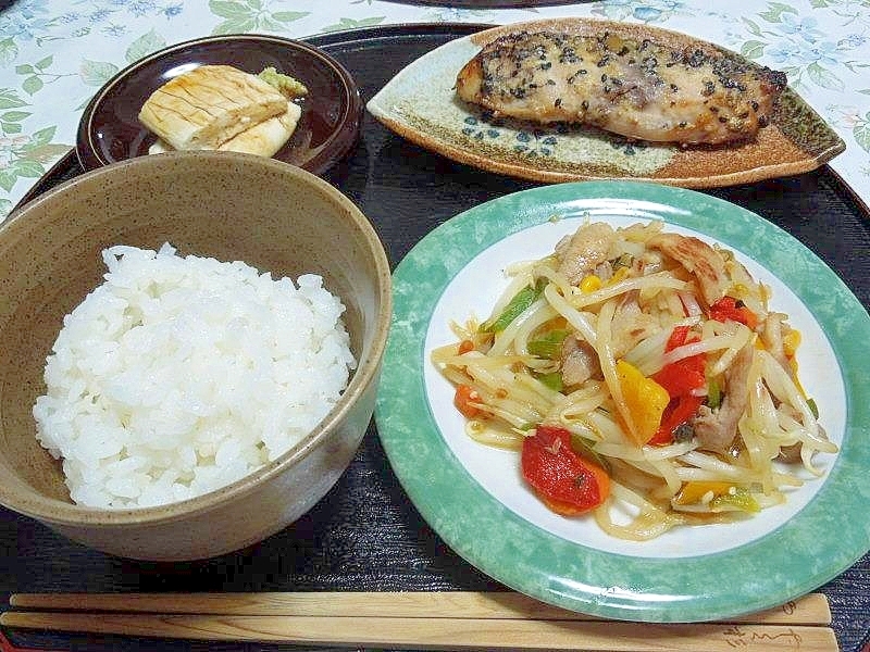 ブリのねぎごま味噌焼き