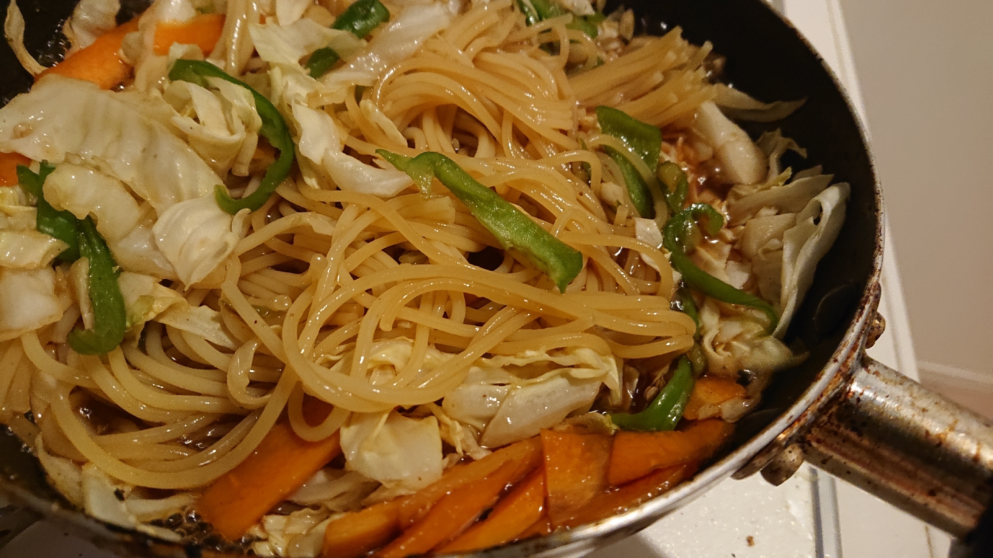 焼肉のタレで簡単ピリ辛焼きそば