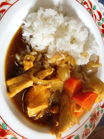 やわらか鶏むね肉の煮込まないカレー