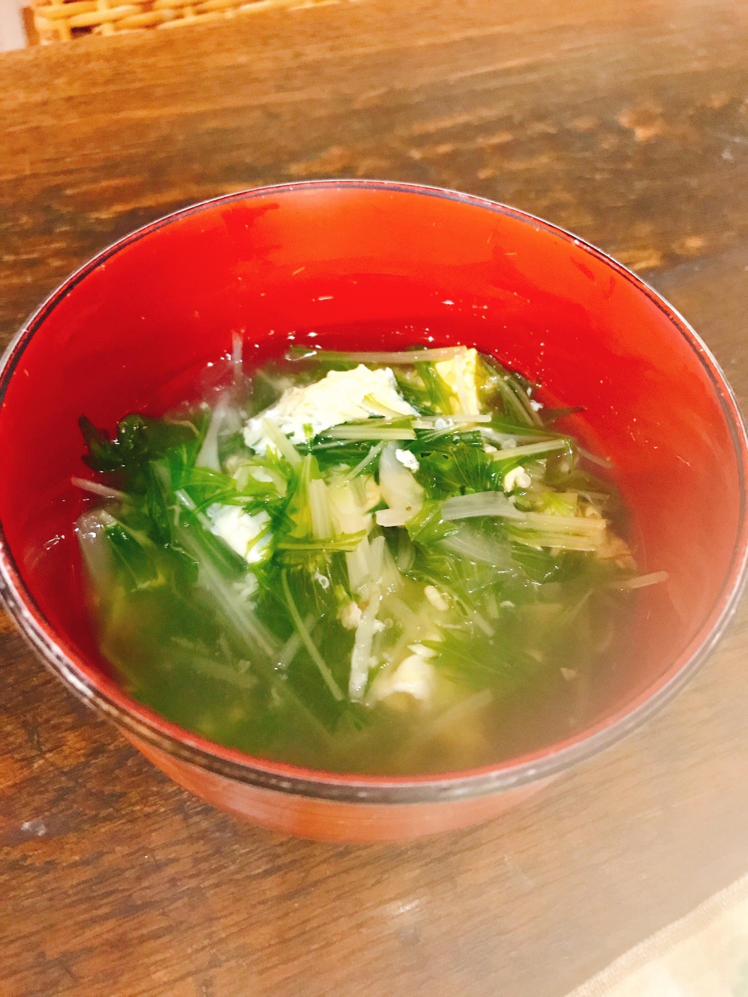 水菜 コンソメスープ