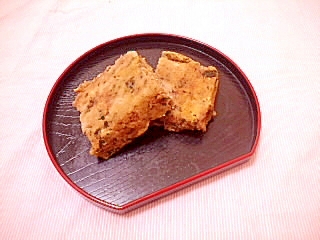 緑茶風味♪米粉とおからのバナナケーキ