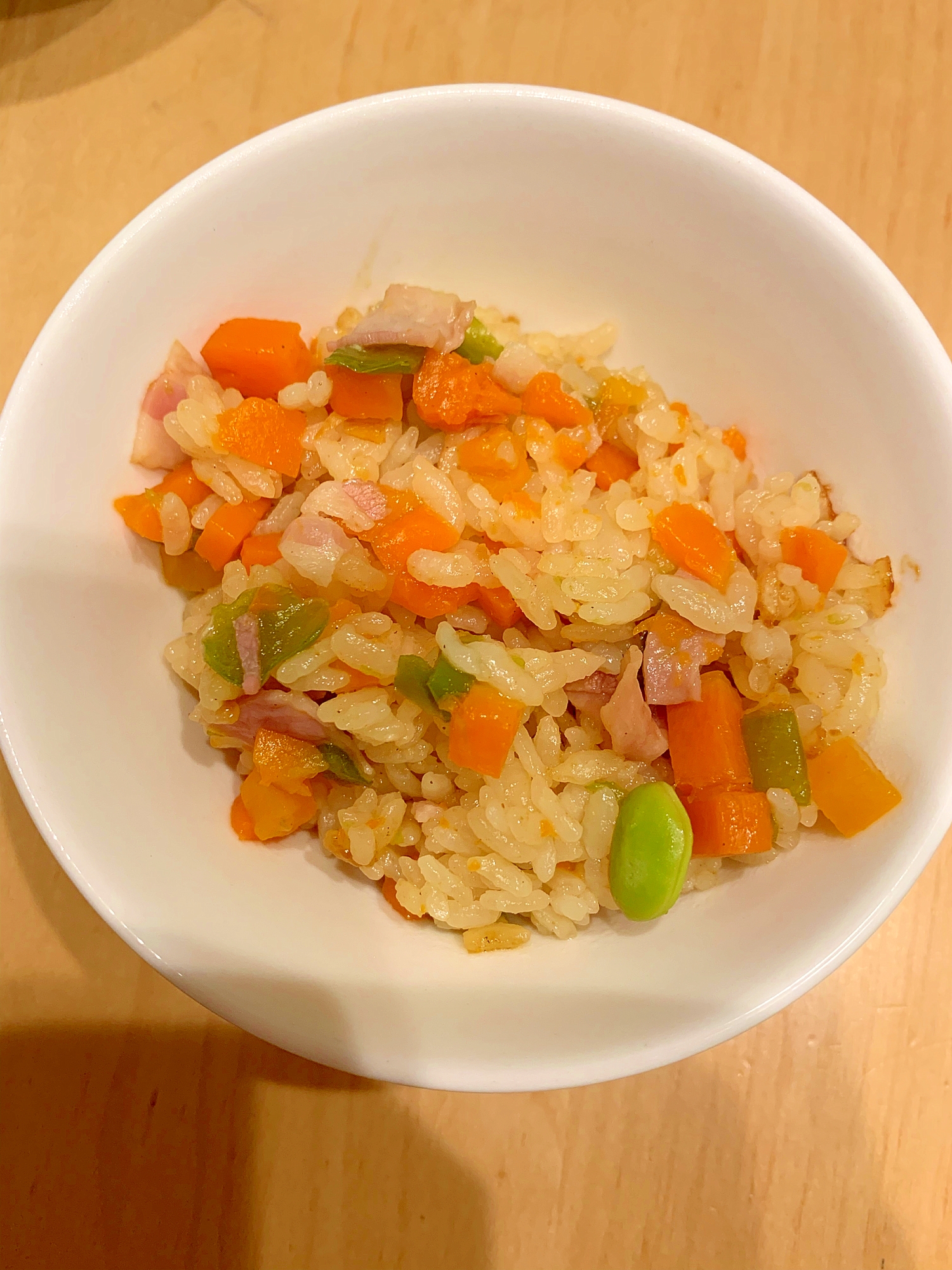 炊飯器でカレーピラフ