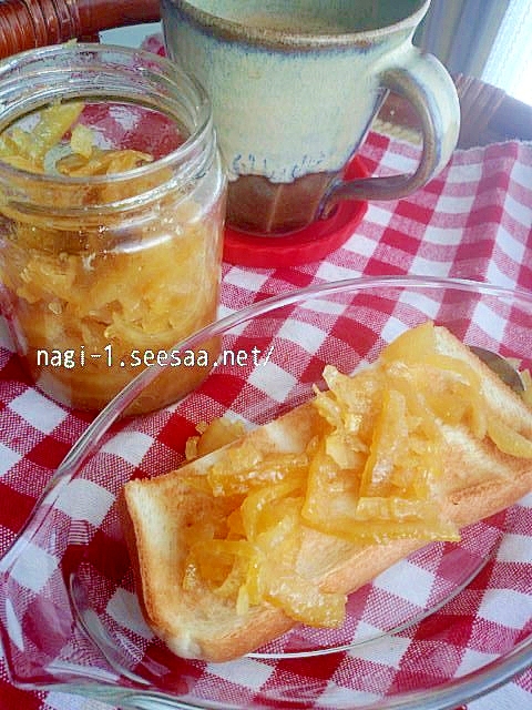 レンジで☆無農薬の柑橘類で作る簡単マーマレード