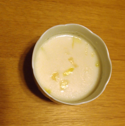 牛乳とお味噌で作る和風スープ、優しい味で美味しかったです
ご馳走様でした