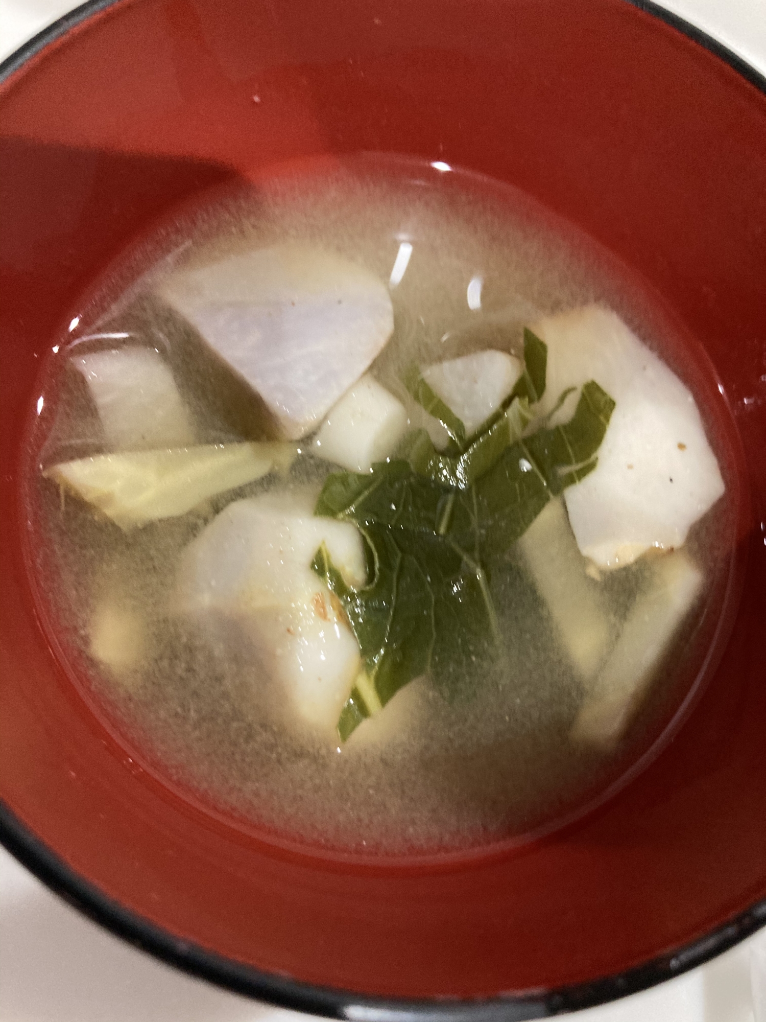 里芋メインのネバネバ白味噌汁 レシピ 作り方 By へんてこへんてこママ 楽天レシピ