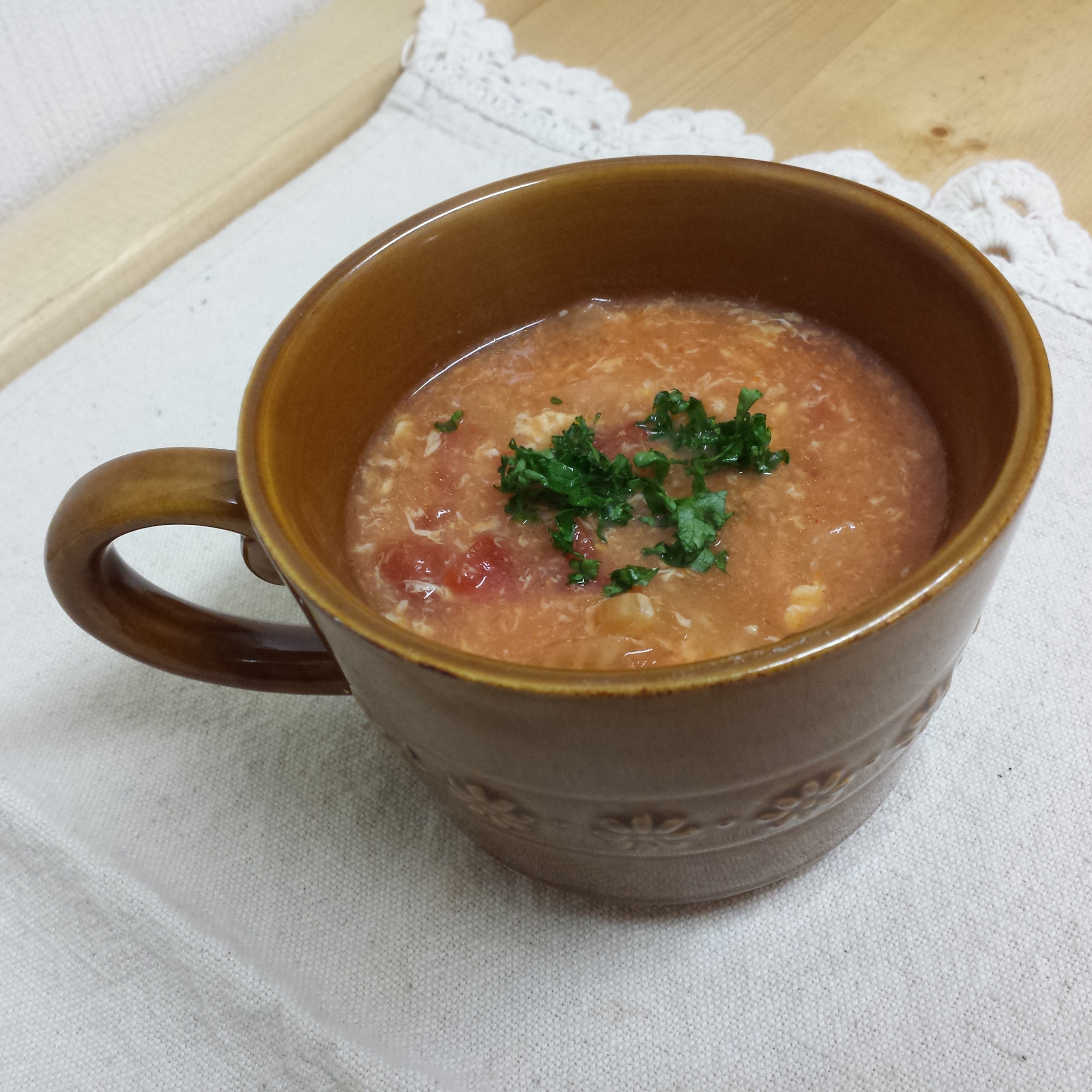 【10分で出来るスープ】セロリとトマトのスープ