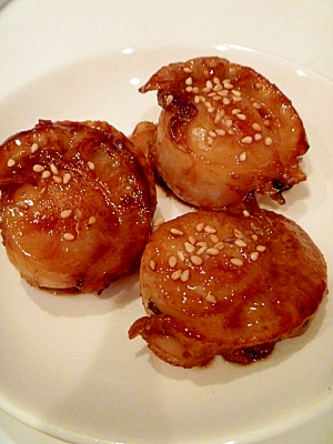 お弁当に◎ホタテのさっぱり照り焼き