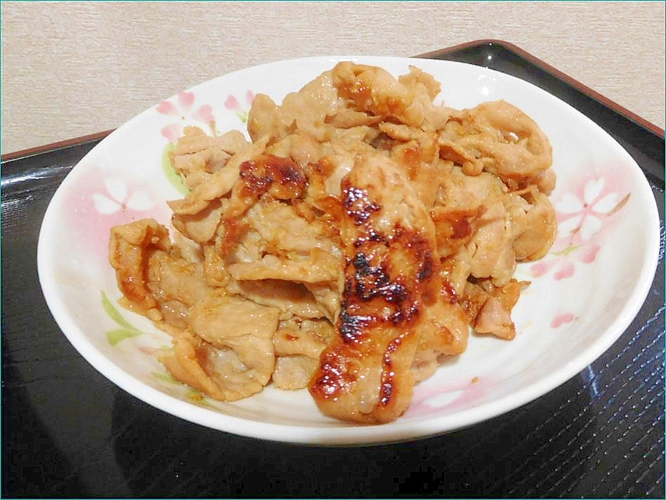 超薄切りのしゃぶしゃぶ用豚肉で作る生姜焼き