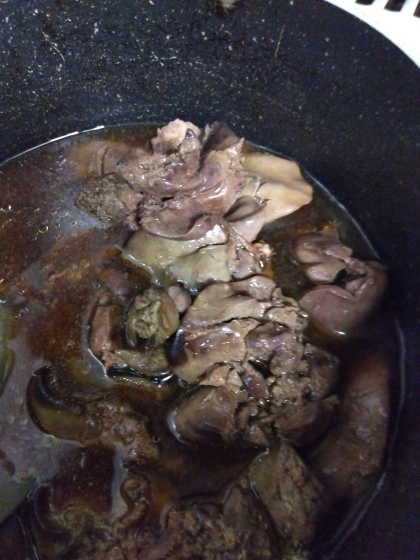 我が家の定番！生姜の効いた鶏肝煮