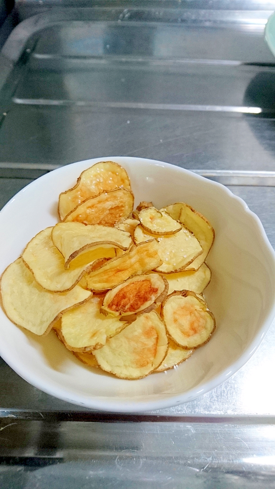 揚げないからヘルシー レンジでポテトチップス レシピ 作り方 By Taka Tt 楽天レシピ