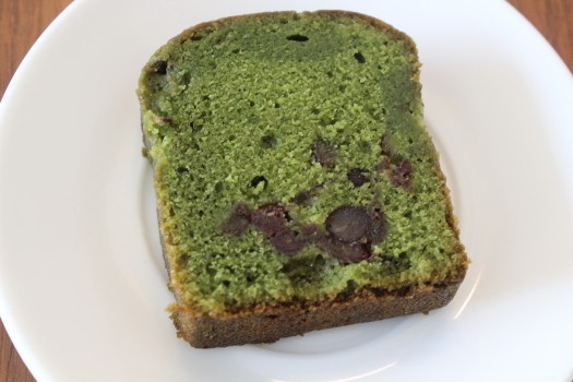 抹茶と甘納豆のパウンドケーキ