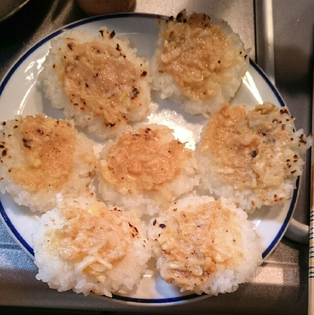 残りご飯☆ネギ味噌お焼き