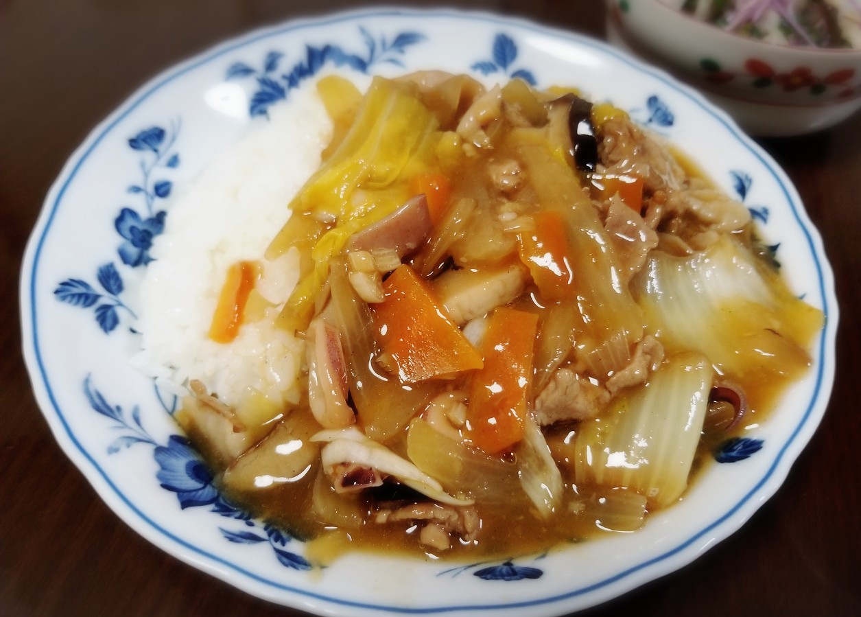 野菜たっぷり! 八宝菜* 中華飯* 餡かけ焼きそば