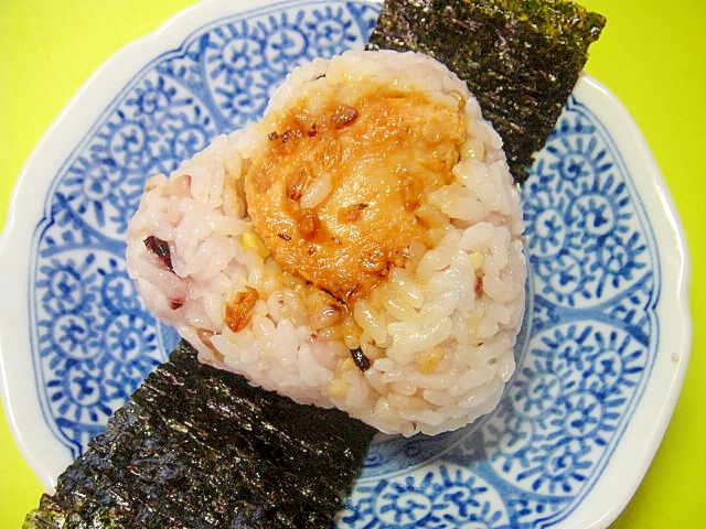 甘味噌鶏の雑穀おにぎり