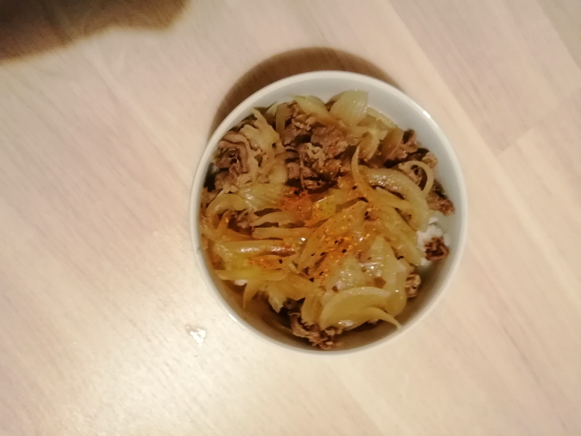 うどんスープで作る牛丼