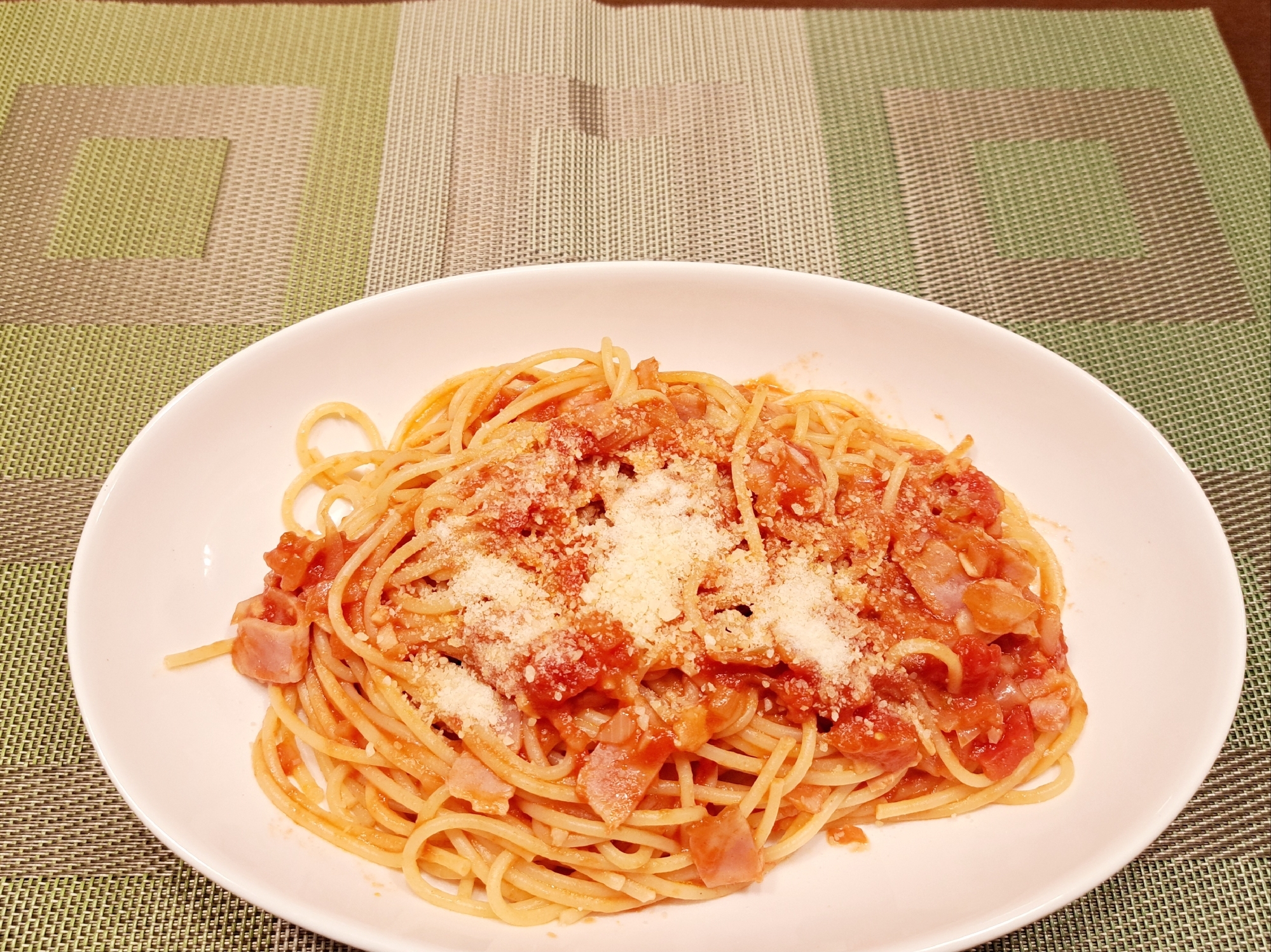 トマトソースで 簡単！美味しい！アマトリチャーナ