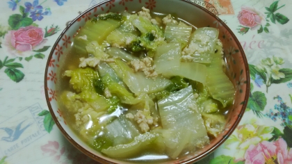 白菜大量消費！豚ひき肉と白菜の和風あんかけ