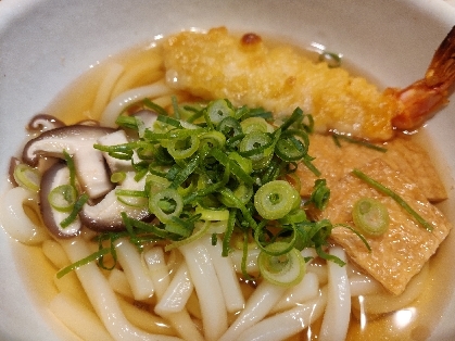 スーパーのお惣菜天ぷらで天ぷらうどん