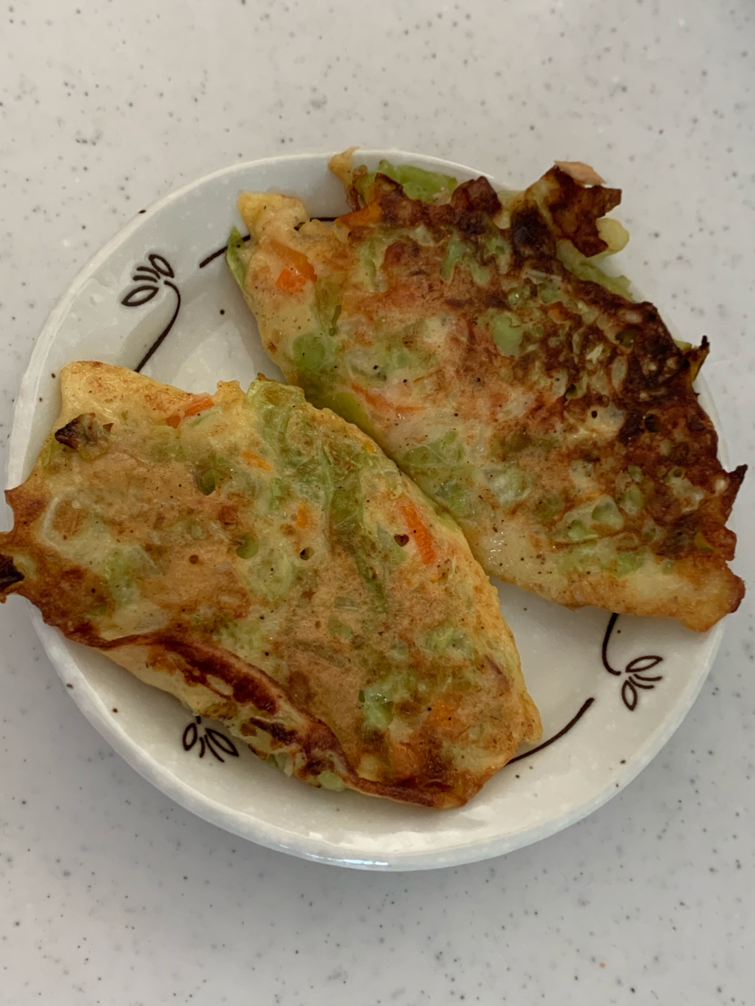 幼児食☆キャベツのお好み焼き