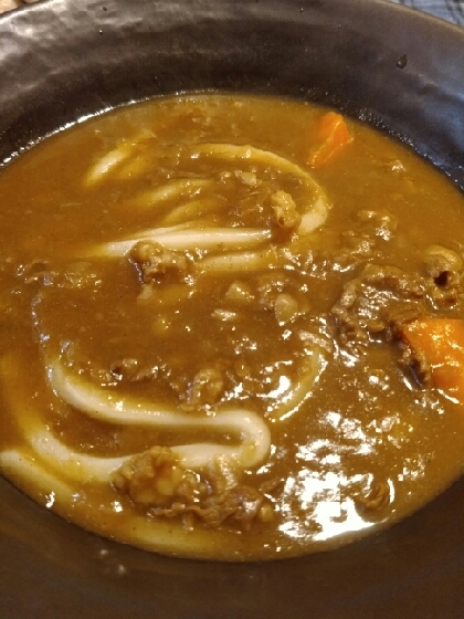 カレーうどんが簡単にできました‼
美味しかったです☆