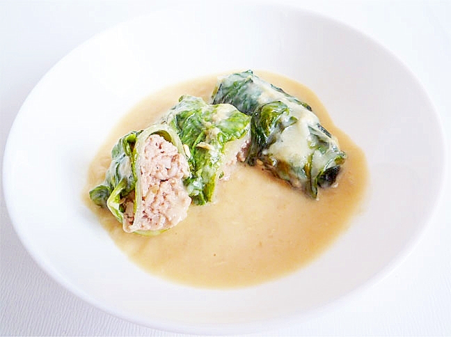 ホワイトソースのロールレタス レシピ 作り方 By Liqueur 楽天レシピ