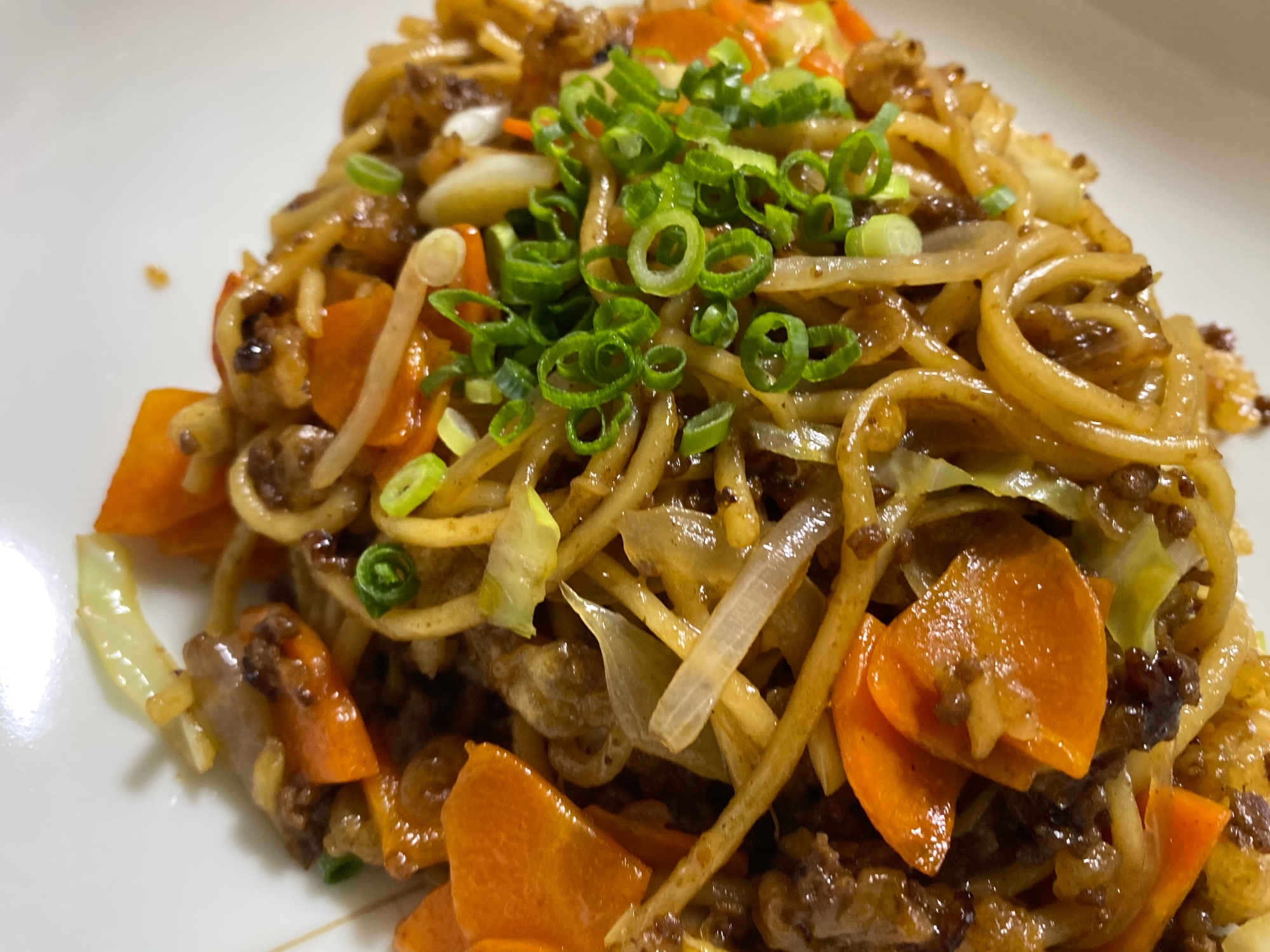 ひき肉で簡単焼きそば☆