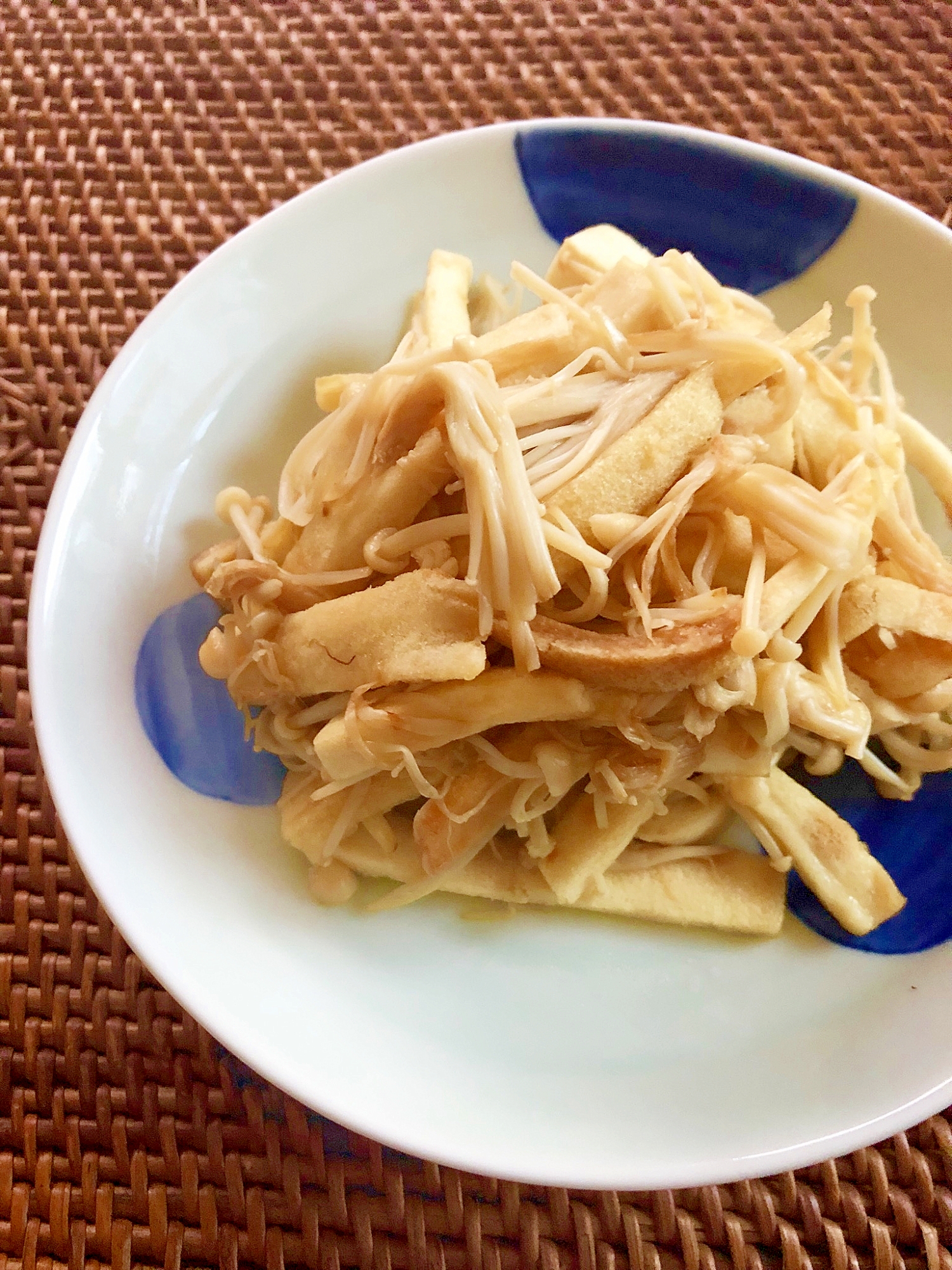 高野豆腐とえのきの炒めもの