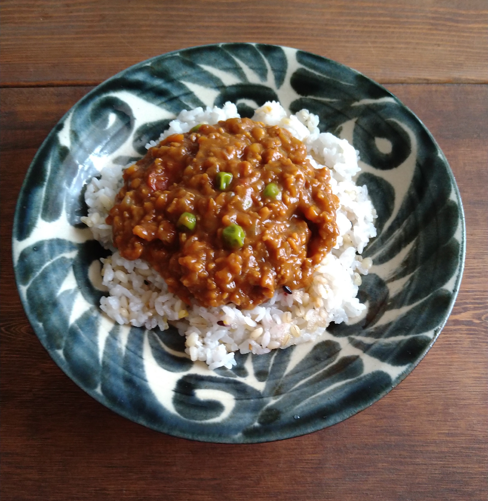 大豆ミートのキーマカレー