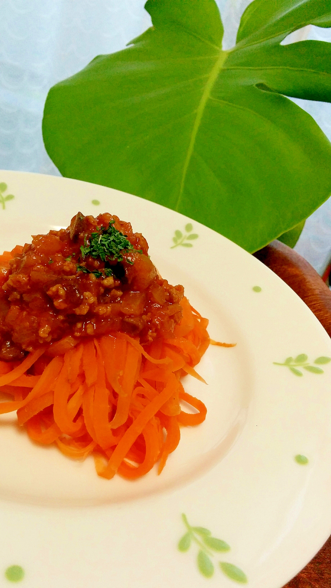 100均千切りピーラーで 人参べジヌードルパスタ レシピ 作り方 By アリエルmf666 楽天レシピ