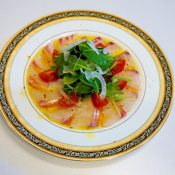 レストランの味が食卓に 鯛のカルパッチョ レシピ 作り方 By Oppeke22 楽天レシピ レストランの味が食卓に 鯛のカルパッチョ レシピ 作り方 By Oppeke22 楽天レシピ