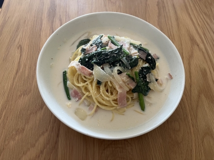 美味しかったです！
ベーコンで作る場合は塩控えめに⭐︎