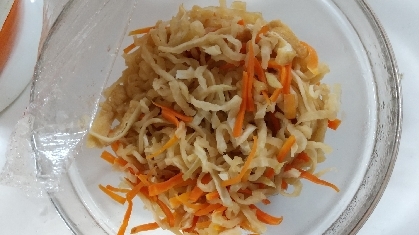 電子レンジで作る！切り干し大根の煮物