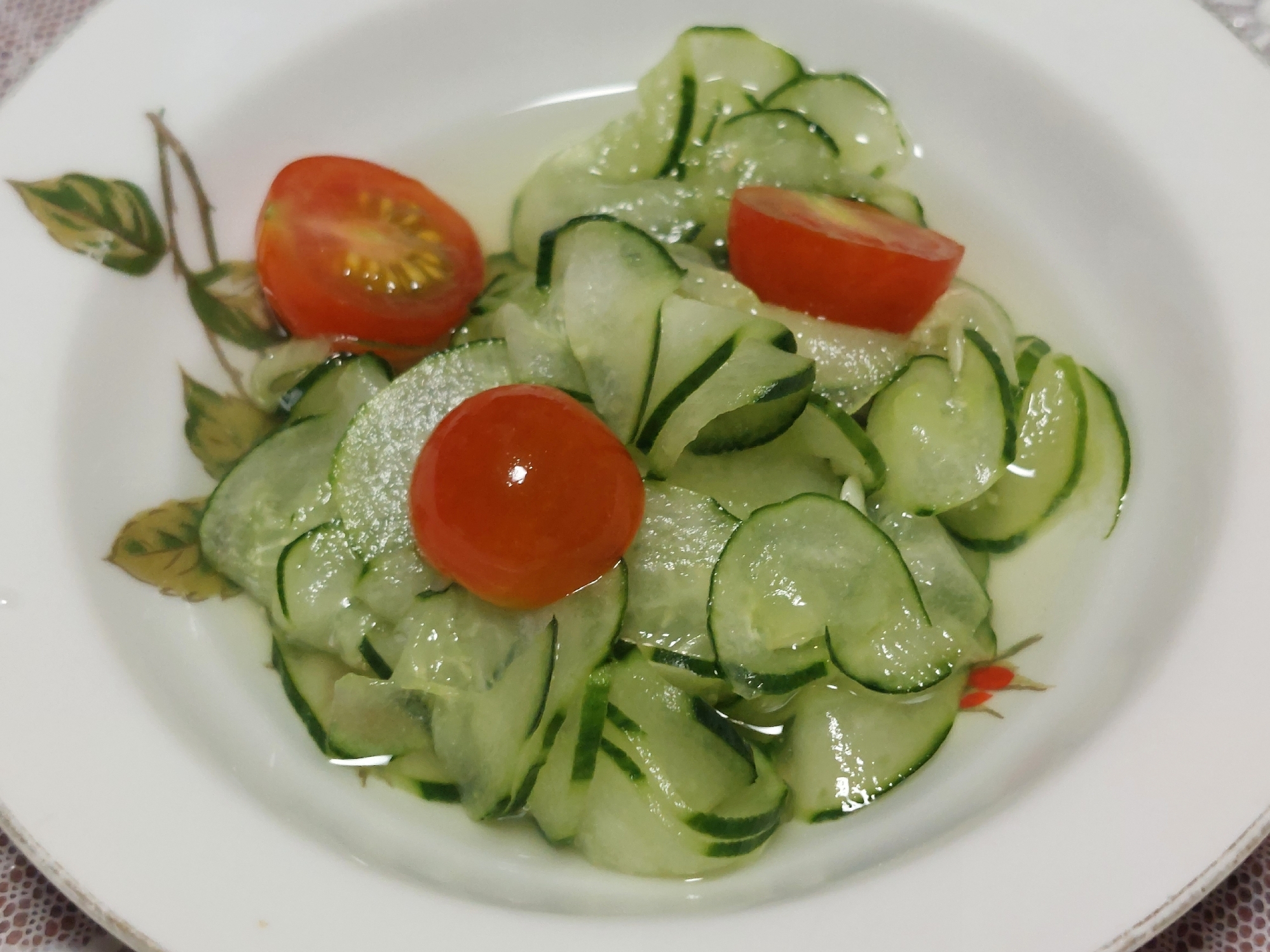 おいしい酢で！きゅうりとプチトマトの酢の物