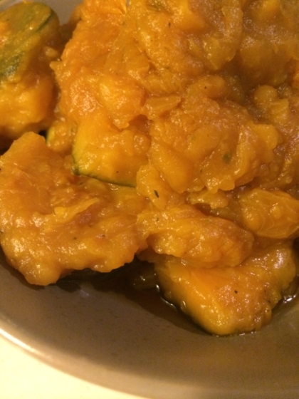 余った肉じゃが煮汁で かぼちゃの煮物 圧力鍋
