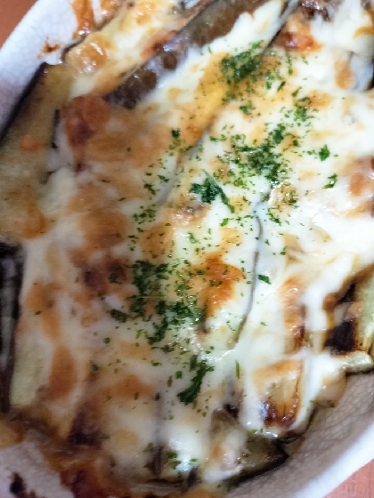 トロトロ茄子の。。味噌チーズ焼き♪